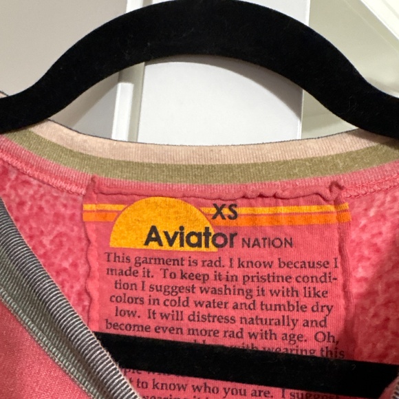 Aviator Nation Multicolor Striped Sweatshirt - Picture 4 of 7